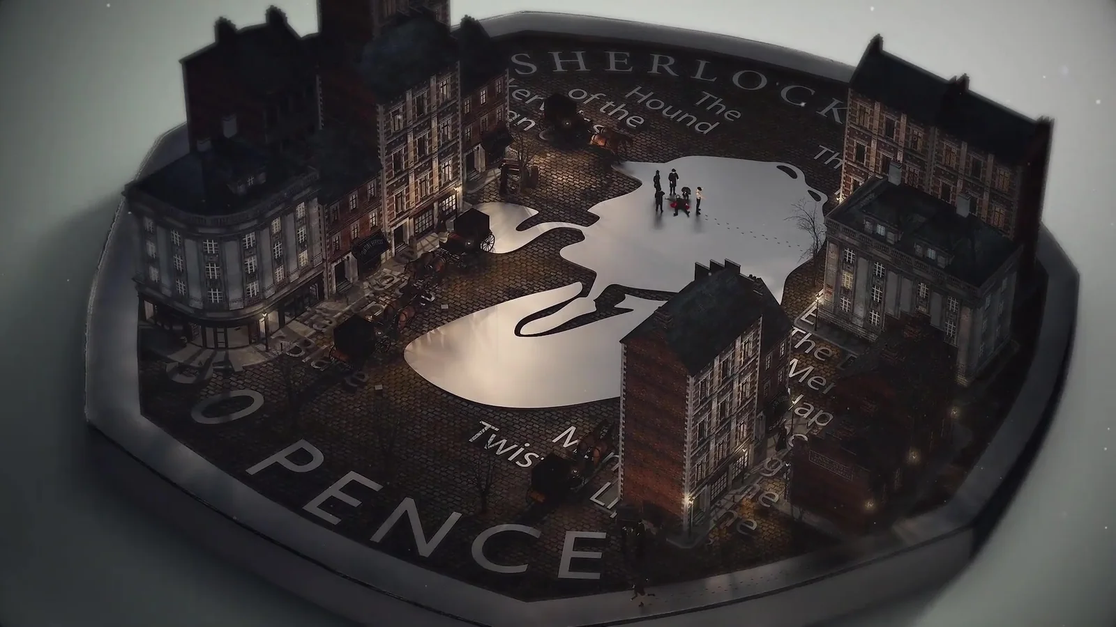 The Sherlock Holmes coin world I built in 3D for The Royal Mint