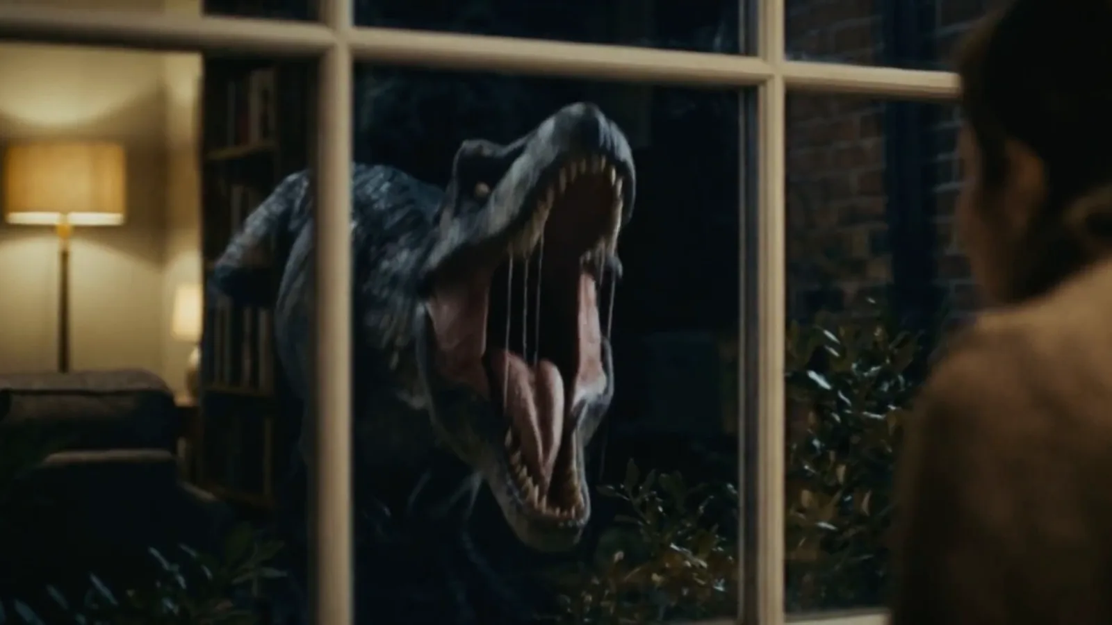 Dinosaur at the window. Amazon Prime.
