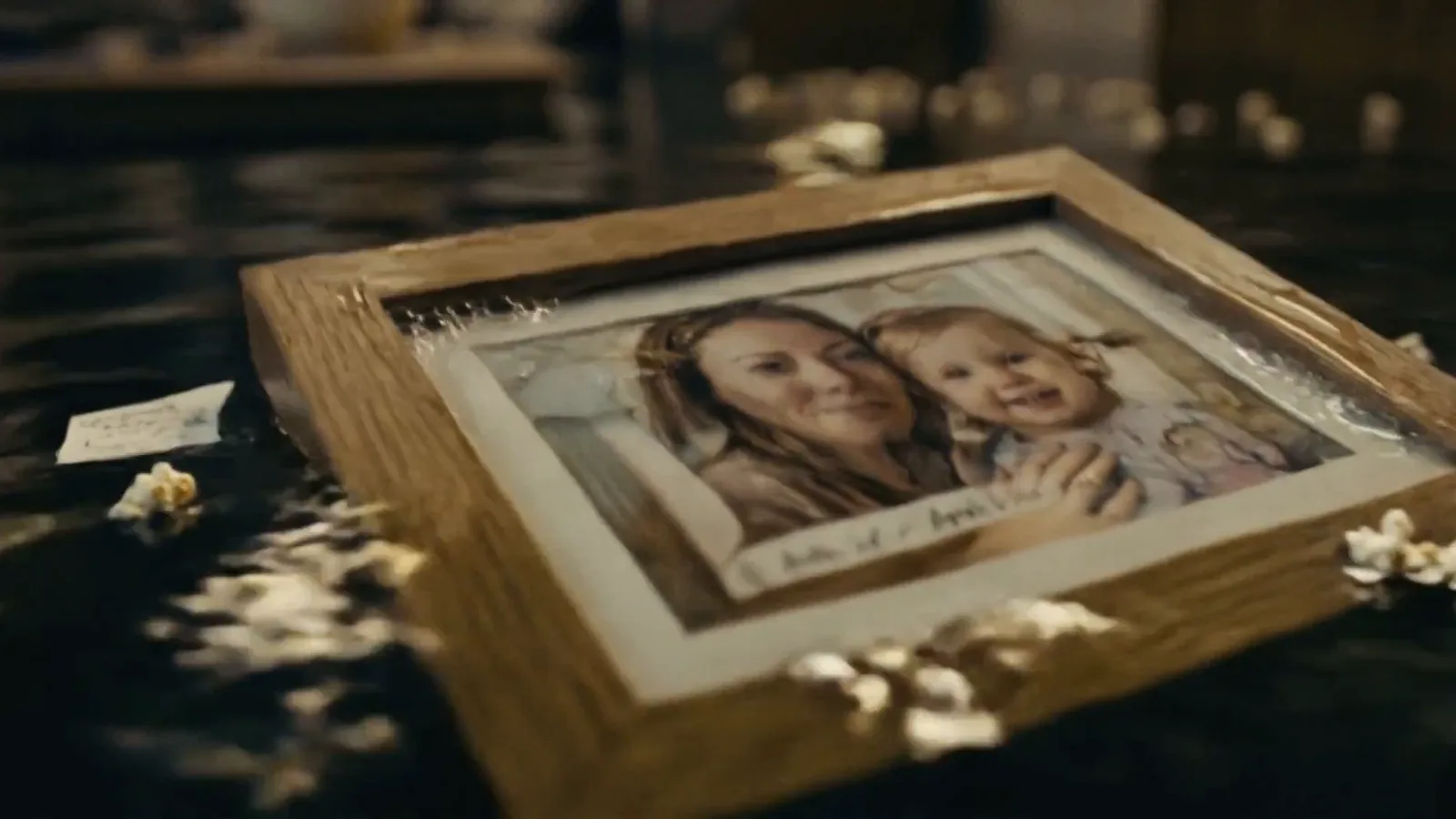 Family photo floats past. Amazon Prime.