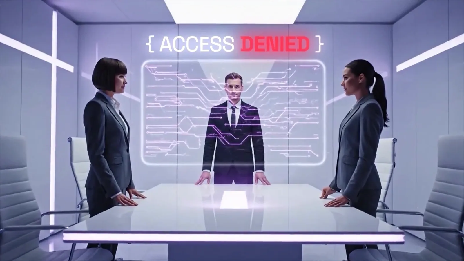 Boardroom, access denied. MotionDev.