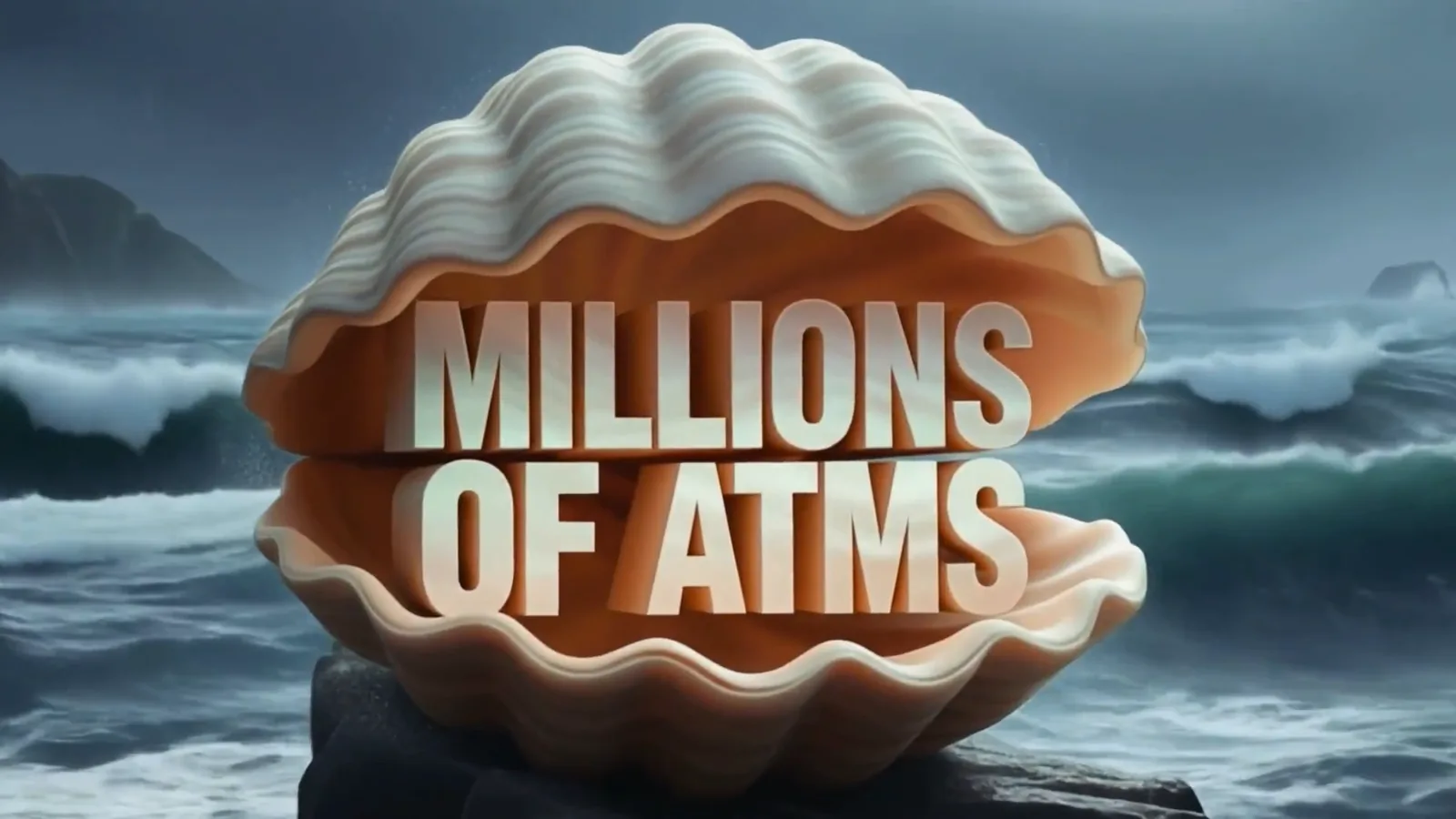 Millions of ATMs clam shell. Zigchain x Pineapple.